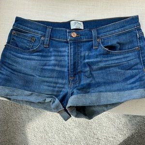 J Crew Denim Rolled Cuff Shorts